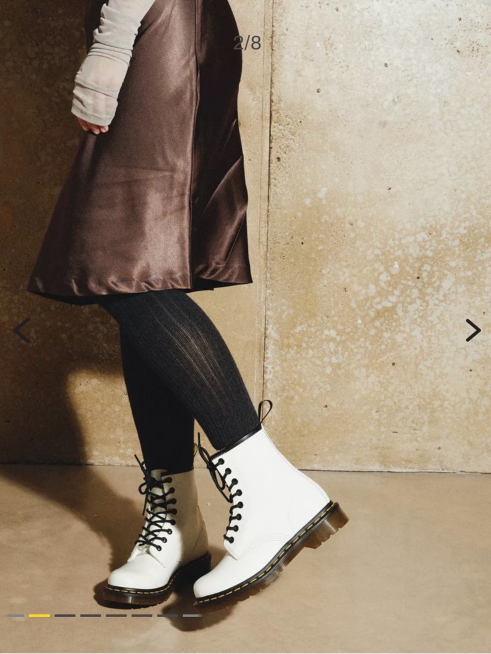 ✨ Dr. Martens 1460 Women’s White Smooth Leather Boots size 9 ✨
